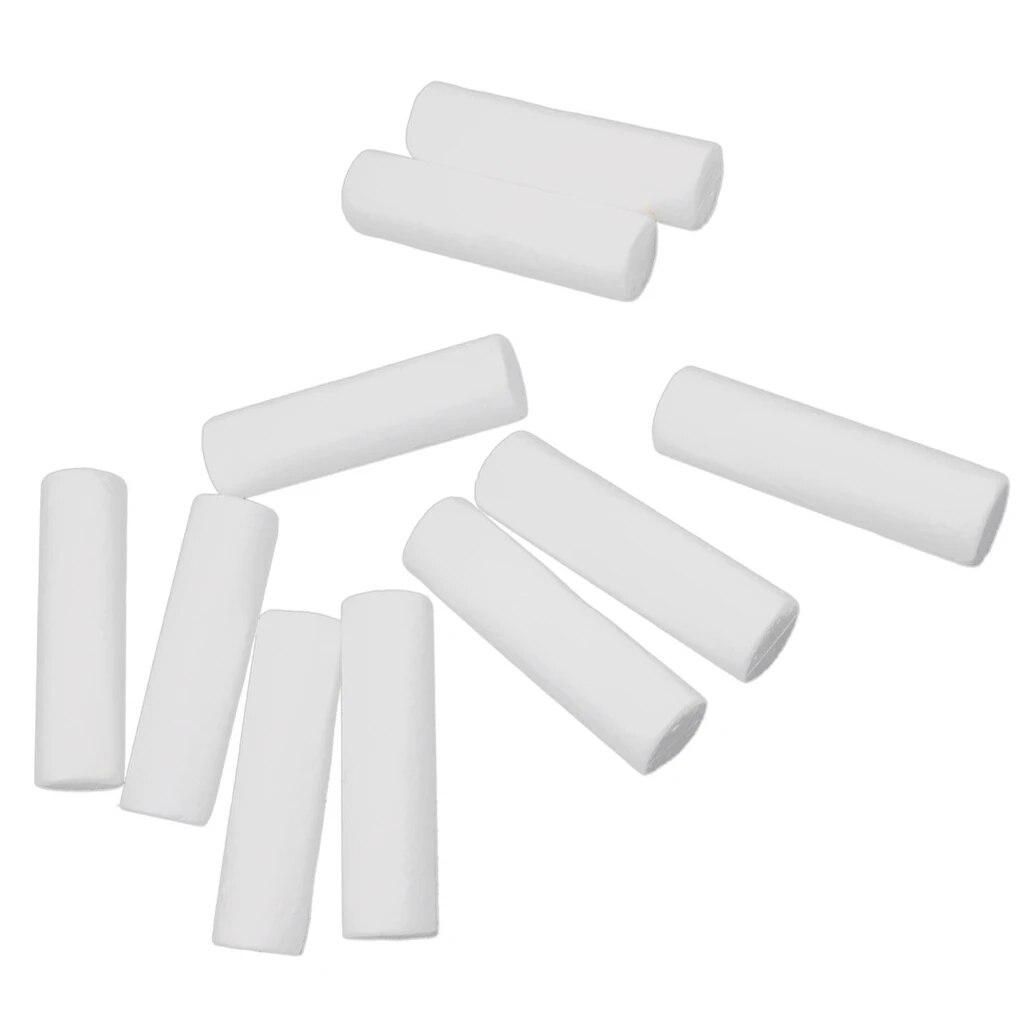 Pack of 10 White Modelling Craft Polystyrene Foam Styrofoam Cylinder Pillar 12cm Ornaments DIY Kids Craft
