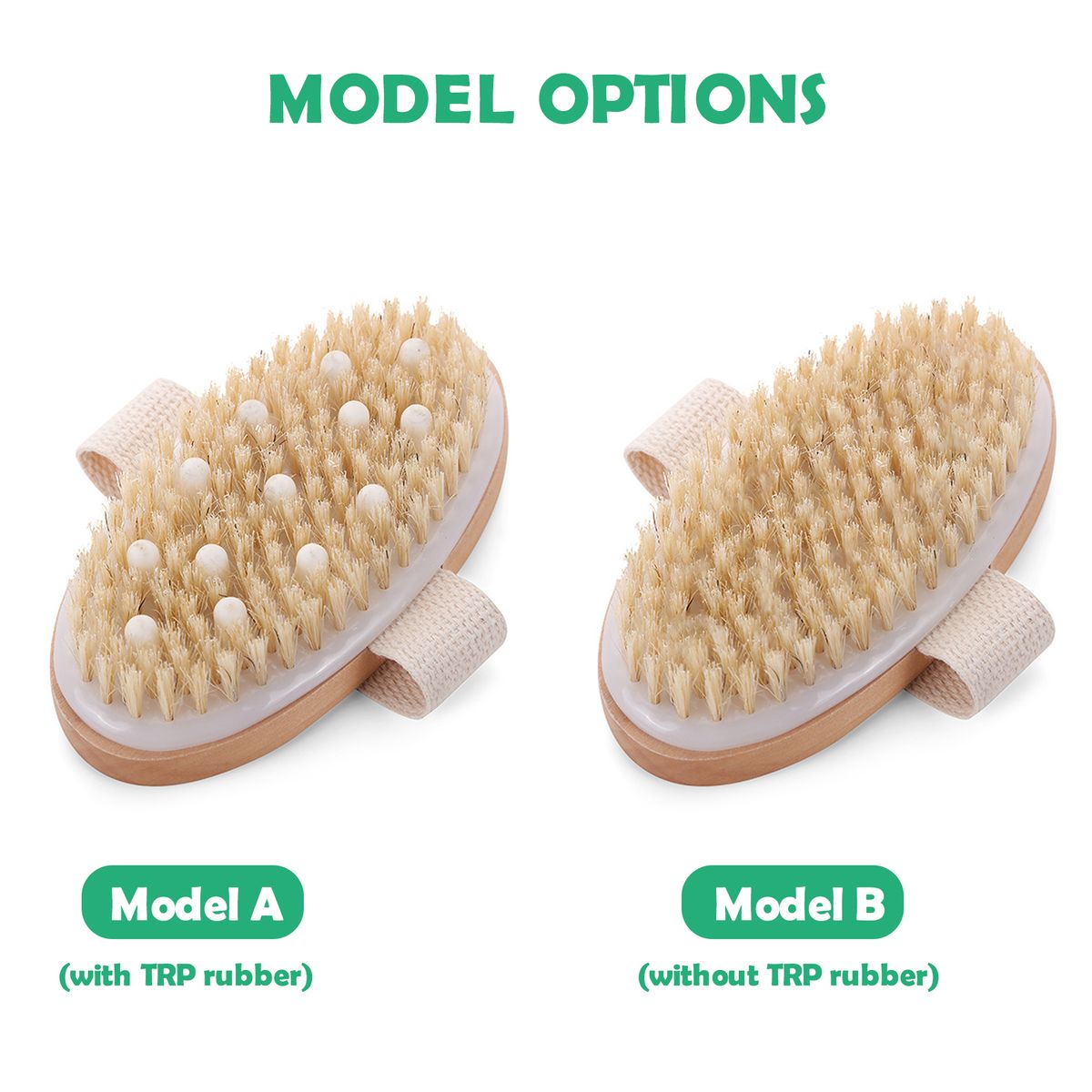 Massage Body Brush Wet Or Dry Brushing Body Exfoliating Bath