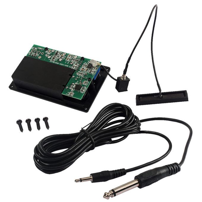 Durable 4/4 Electronic Violin Fiddle EQ Pickup Piezo With Cable Wire