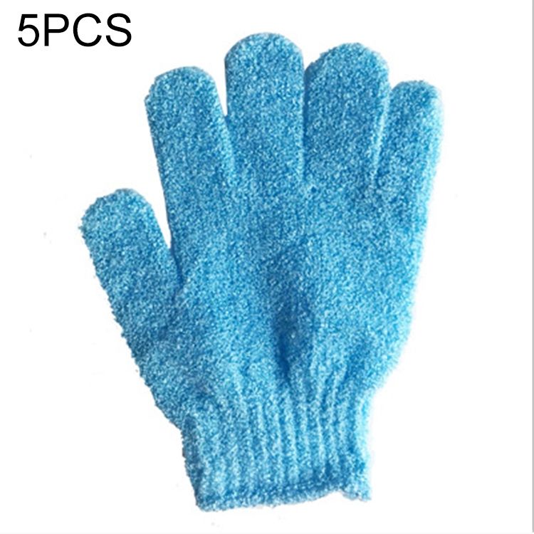 5 PCS Bath Exfoliating Massage Scrub Gloves