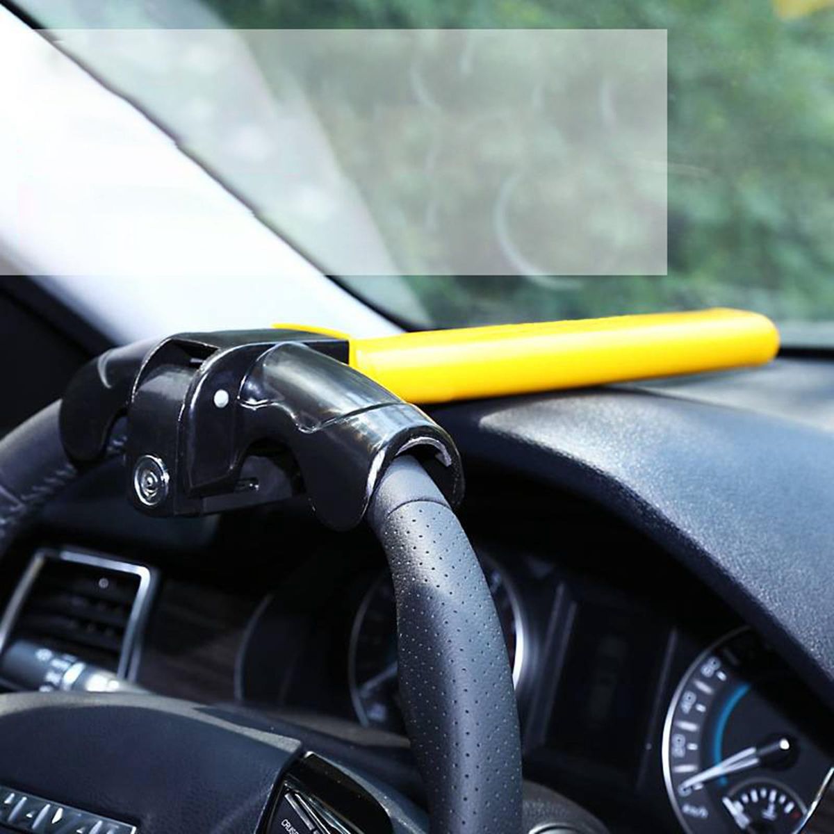 Steering Wheel Lock Tool With 2Pcs Keys Sturdy Anti