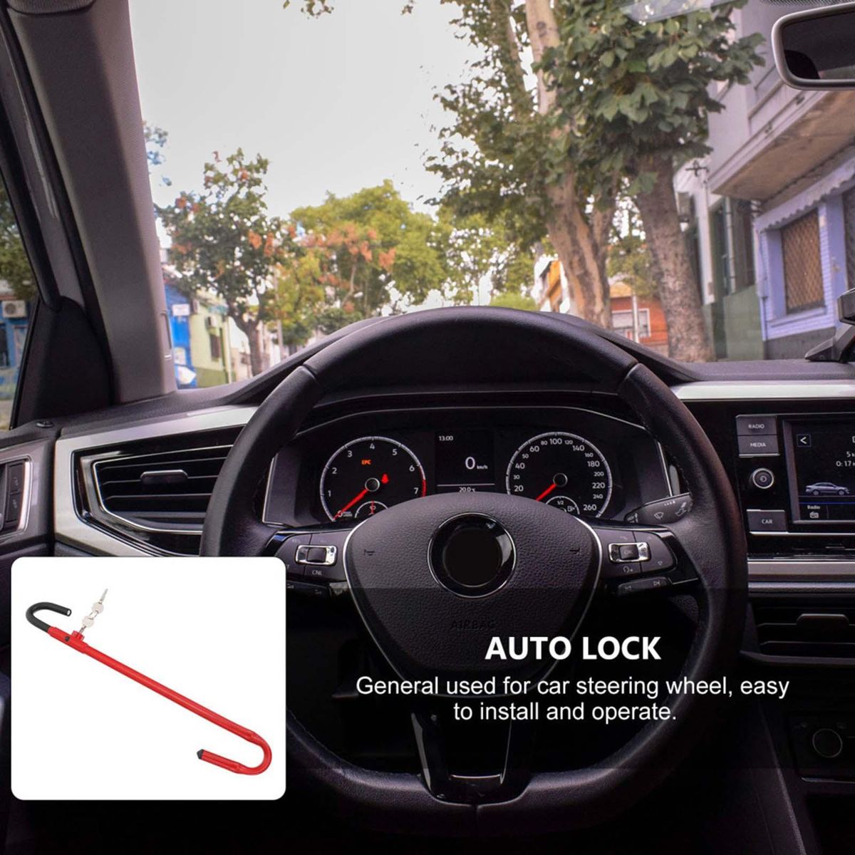 Car Steering Wheel Brake Lock Accessories For Automotive