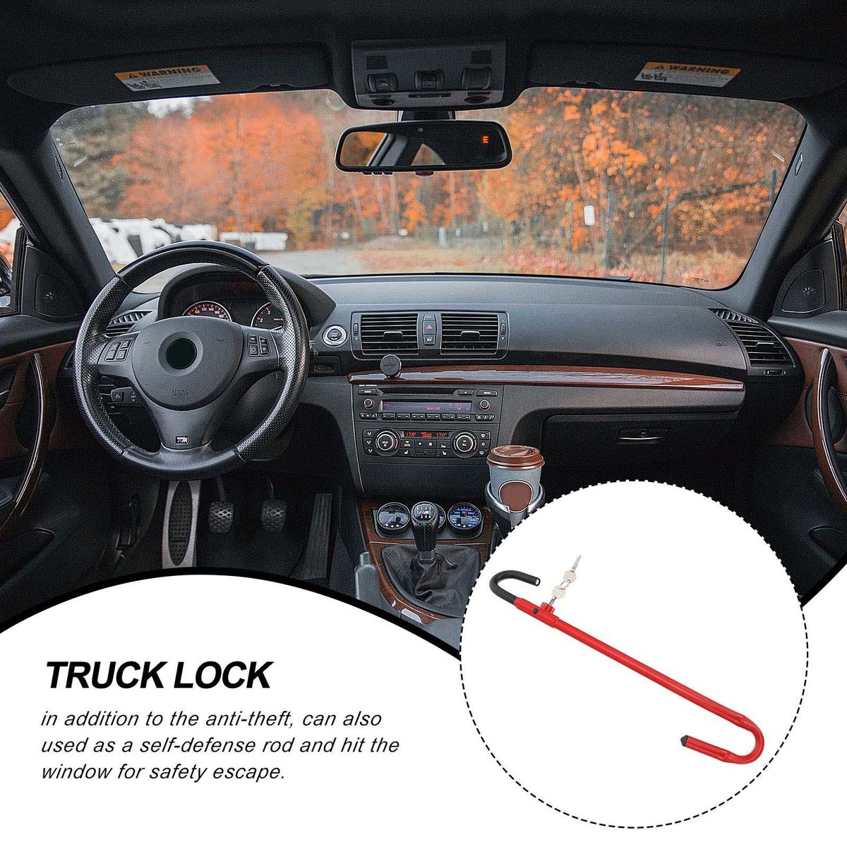 Car Steering Wheel Brake Lock Accessories For Automotive