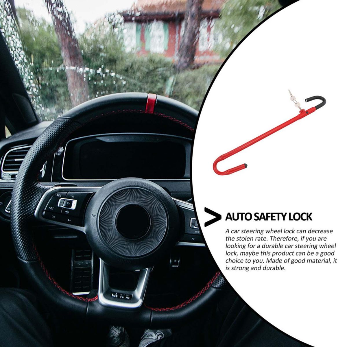 Car Steering Wheel Brake Lock Accessories For Automotive