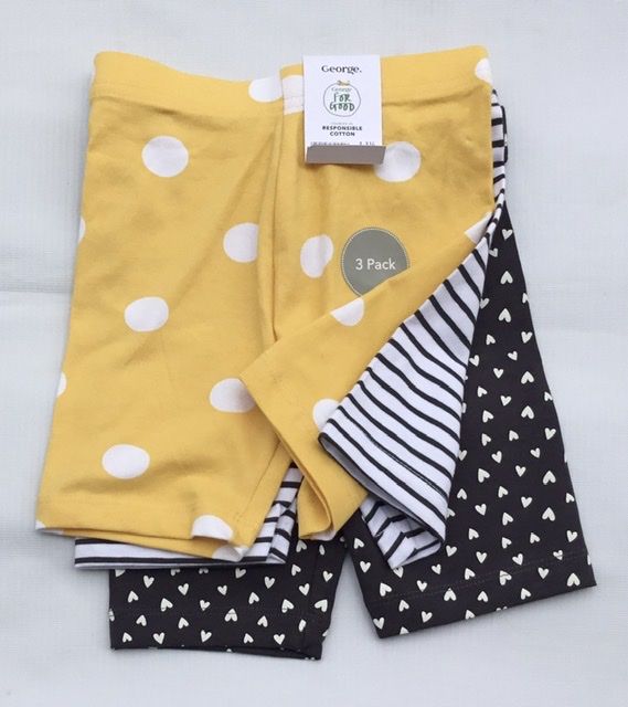 Associated Heart/dots Print Cycling Shorts 3 Pack