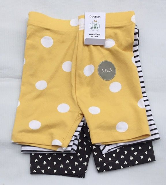 Associated Heart/dots Print Cycling Shorts 3 Pack