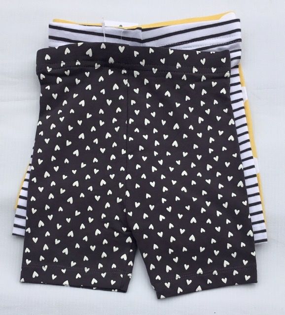 Associated Heart/dots Print Cycling Shorts 3 Pack
