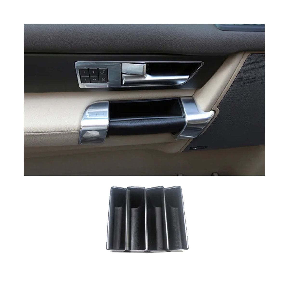 4Pcs Car Door Organizer Case for Land Rover Discovery 4 LR4