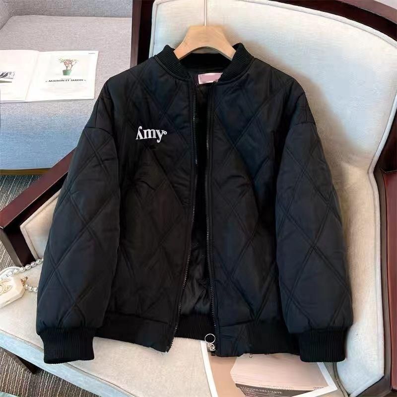 Embroidery Short Thickened Cotton-Padded Coat for Women 2022 Winter New Loose Large Size Slimming Cotton Padded Jacket Thermal Cotton-Padded Coat