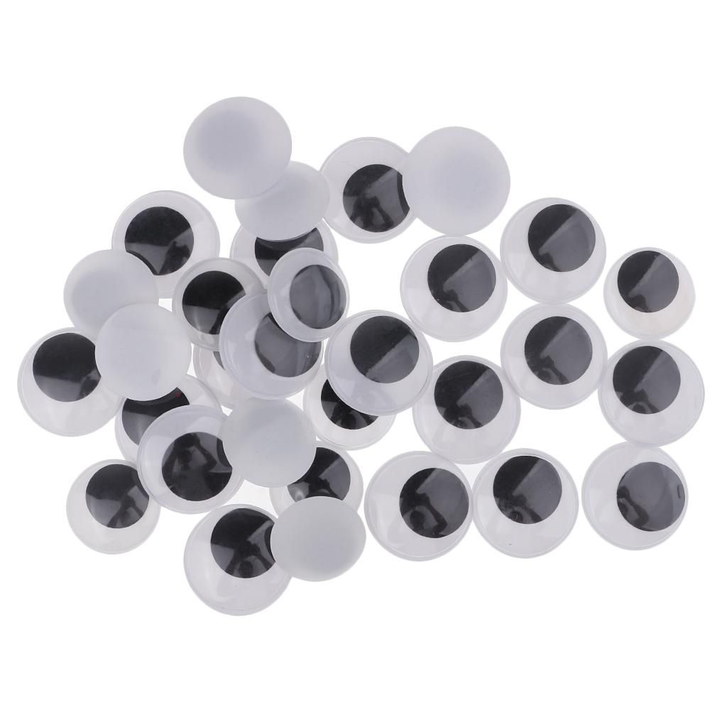 150pcs 12mm 15mm Small Black Wiggly Googly Eyes DIY Scrapbooking Hand