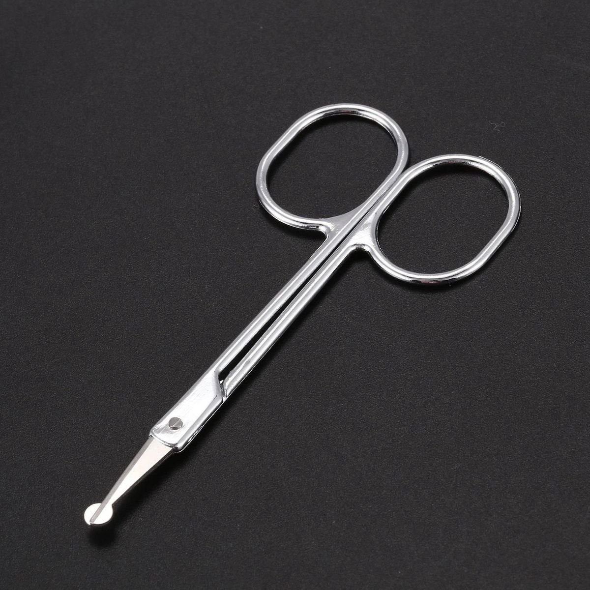 Round Tip Eyebrow Nose Hair Trimming Trimmer Scissors 2