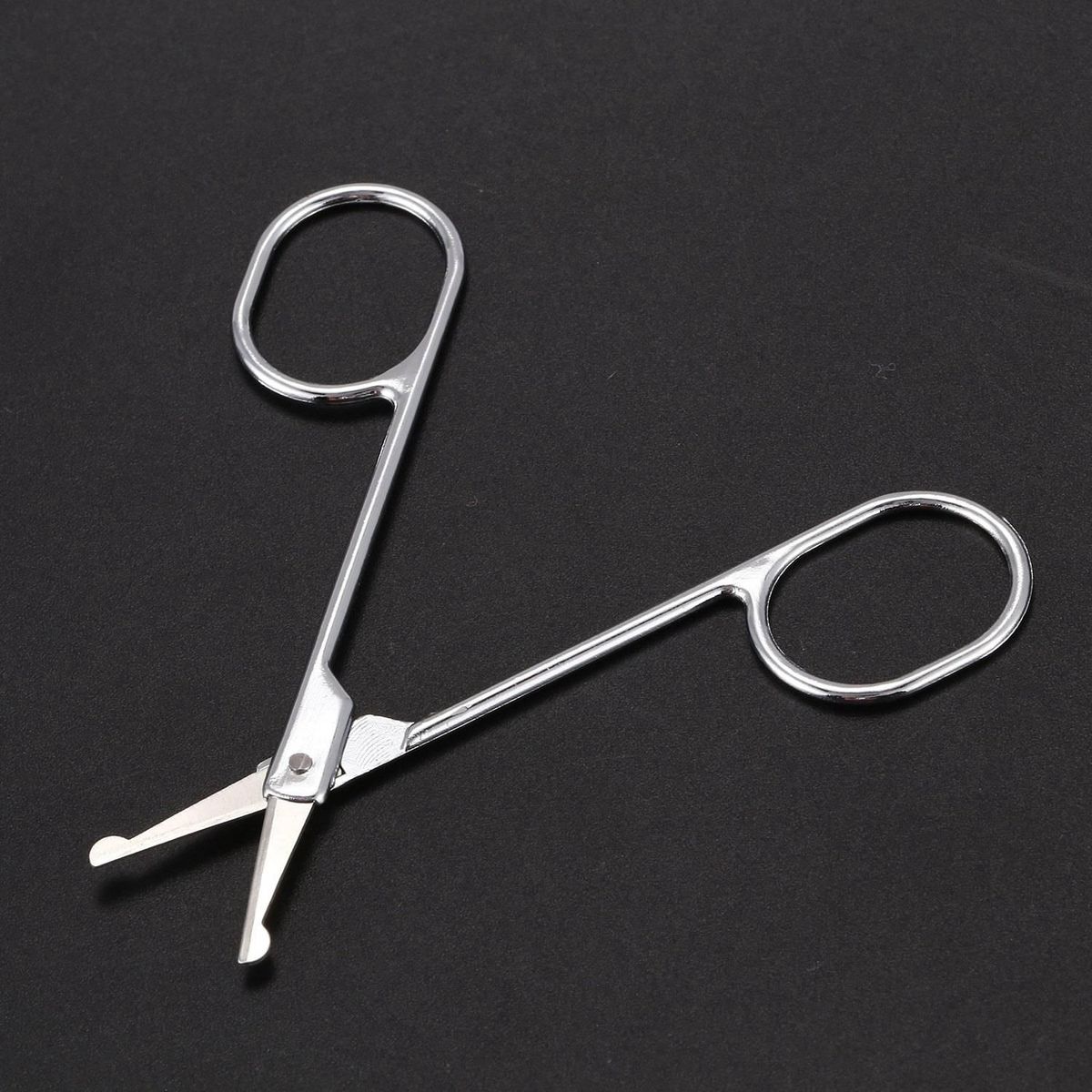 Round Tip Eyebrow Nose Hair Trimming Trimmer Scissors 2