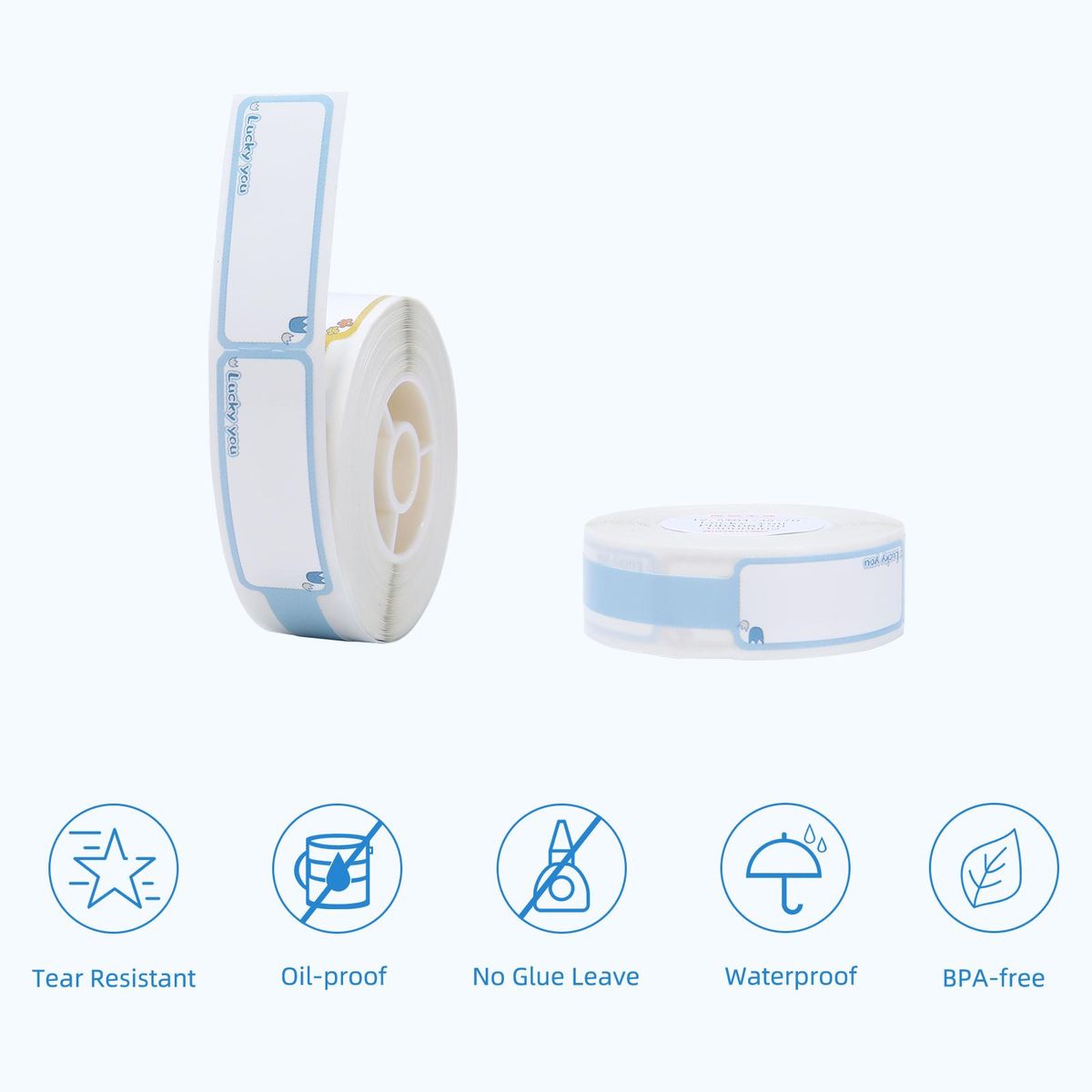 Niimbot Thermal Cable Label Paper for D11/D110/D101 Label Printer Barcode Price Size Name Blank Labels Waterproof Tear Resistant 12.5x99mm 70sheets/roll forPrice Tag Office Supplies Clothing Stores Cable Wires
