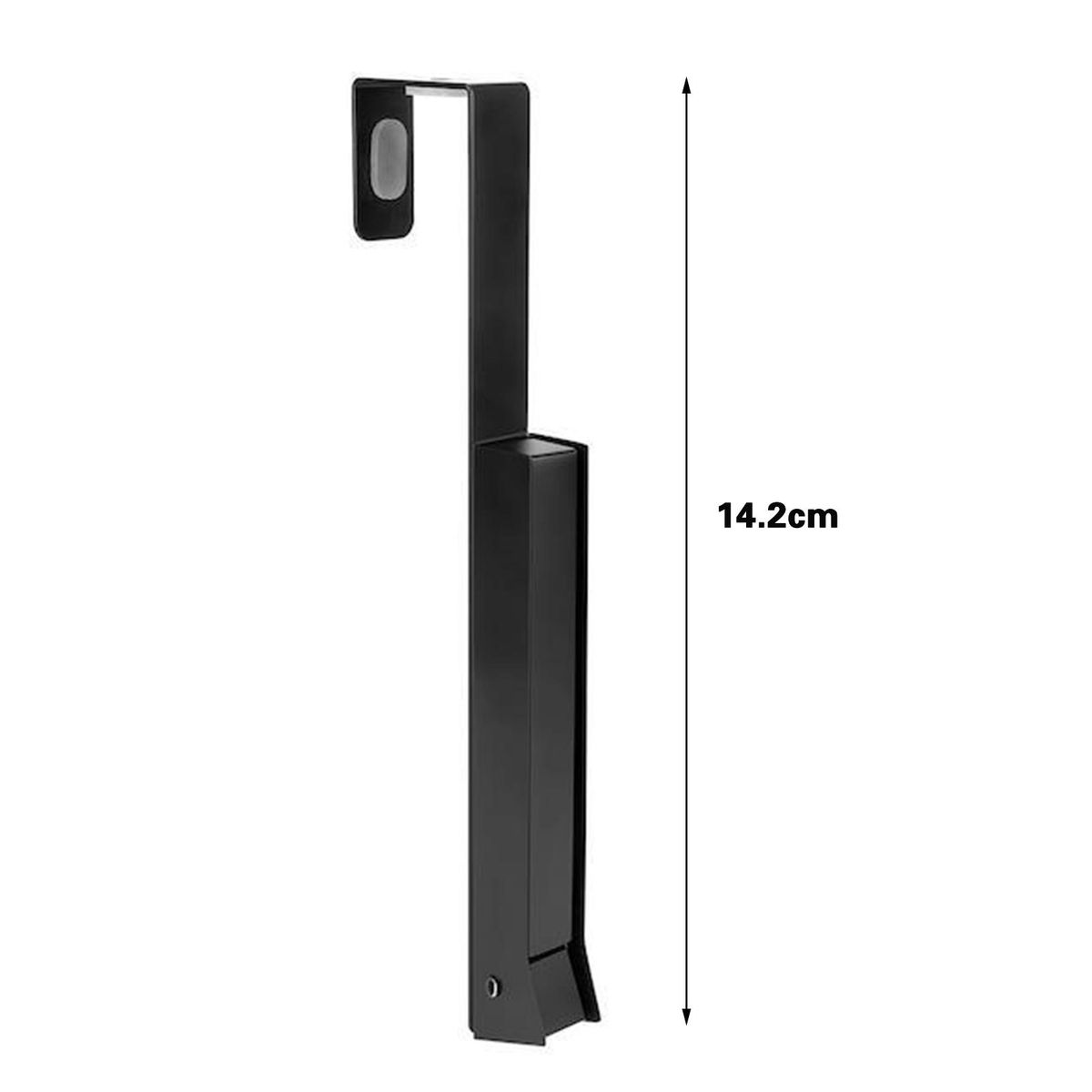Space-saving Wall-mounted Coat Hanger Retractable Indoor for Bedroom Black