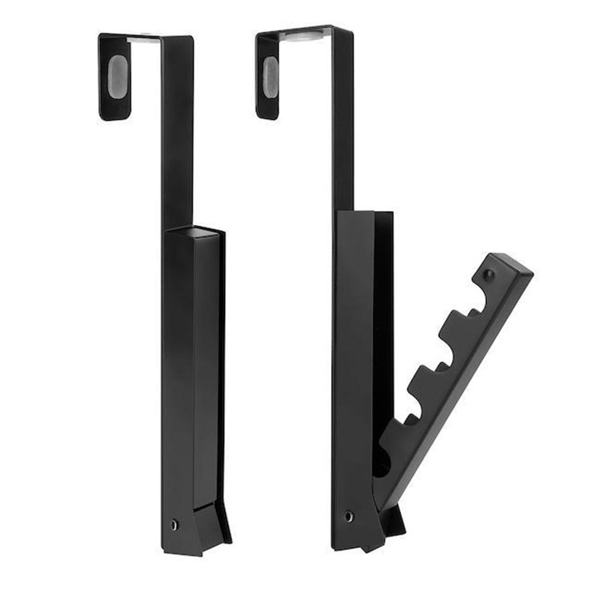 Space-saving Wall-mounted Coat Hanger Retractable Indoor for Bedroom Black