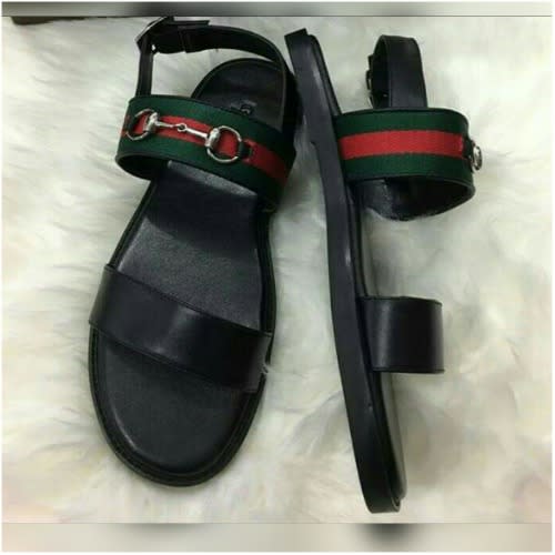 Male Basket Suede Leather Slippers