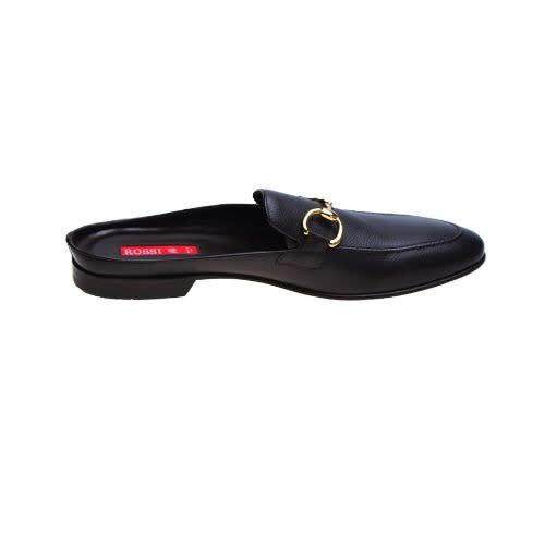 Buffalo Skin Half Shoe - Dark Brown