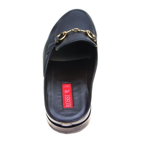 Buffalo Skin Half Shoe - Dark Brown