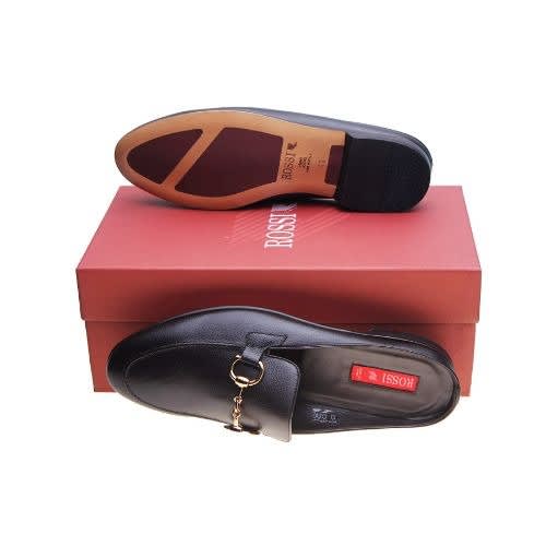 Buffalo Skin Half Shoe - Dark Brown