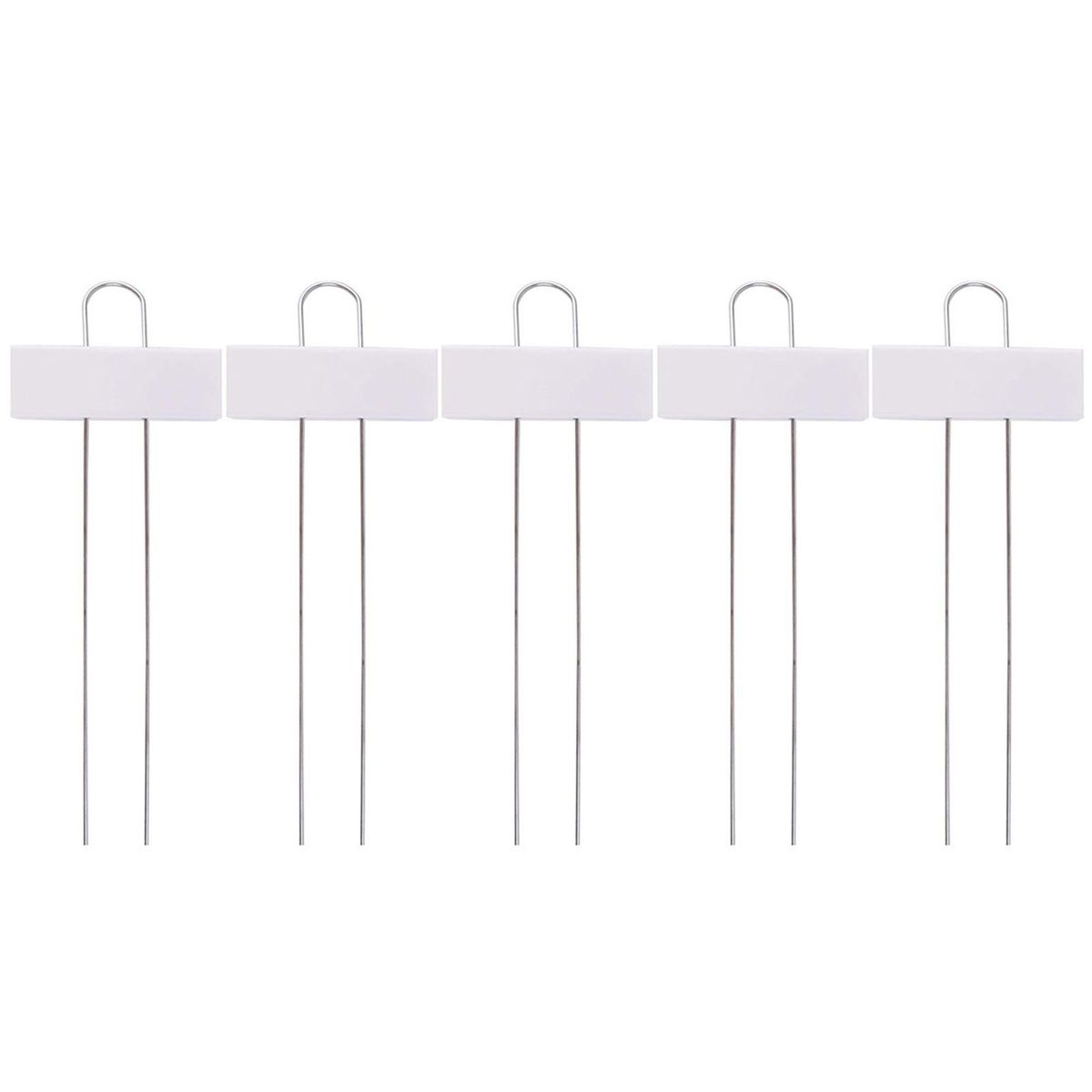 5PcsSet Plant Stake Garden Fruit Flower Plants Marker White