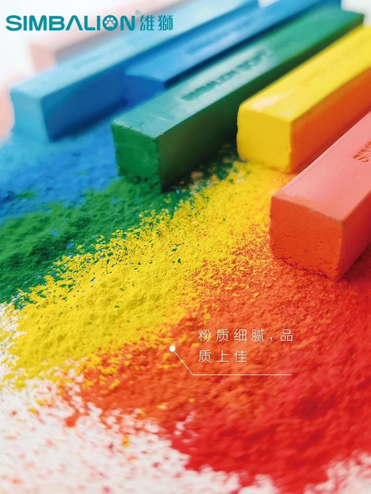 Taiwan Lion Chalk Single White Black Sketch Pastel Brush 60 Color Selection 6 Pieces Painted Pink Hand Painted