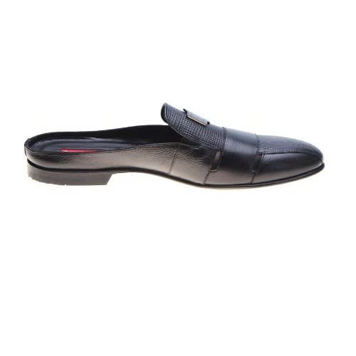 Rossi Buffalo And Stamped Leather Skin Mix Half Shoe