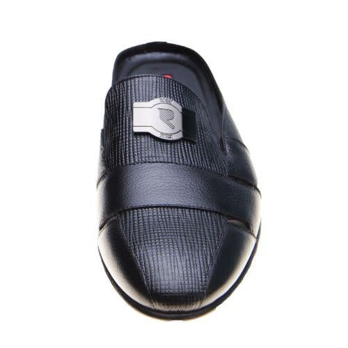 Rossi Buffalo And Stamped Leather Skin Mix Half Shoe