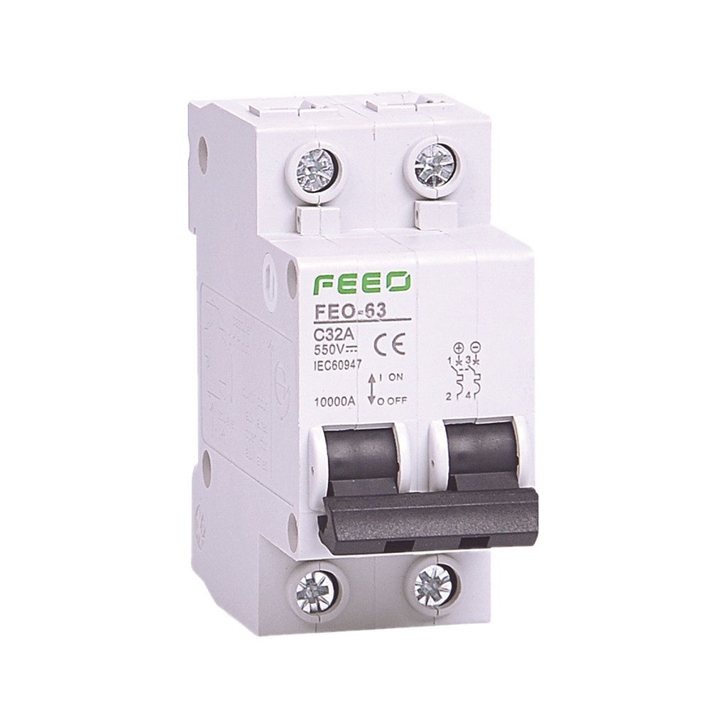 Circuit For PV DC Curve 550V 2P Breaker MCB Direct-current