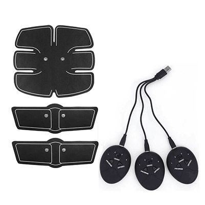 EMS USB Patch Toner Rechargeable Muscle Electronic Abdominal Massager Body Hip Massage Trainer Vibration Slimming Stimulator