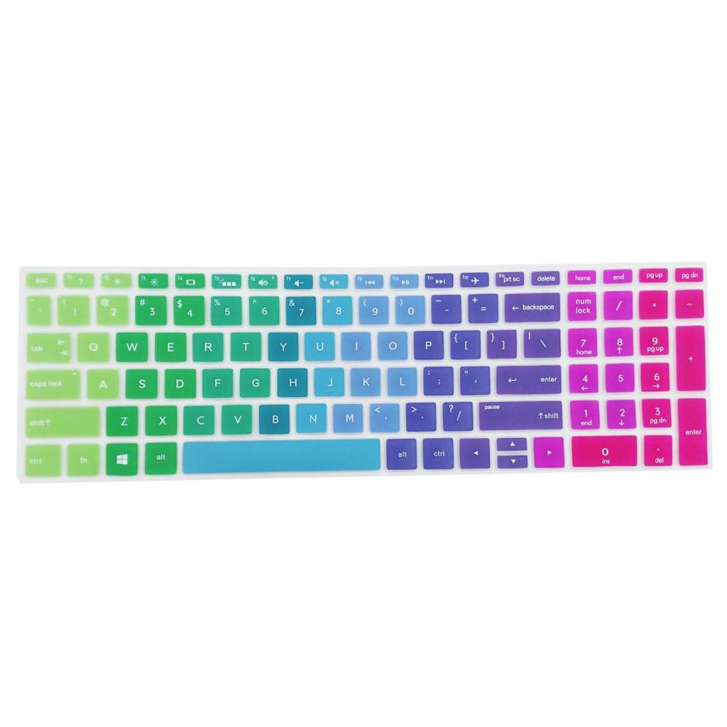 Silicone Notebook Keyboard   For HP 15 Rainbow 15.6 Inch