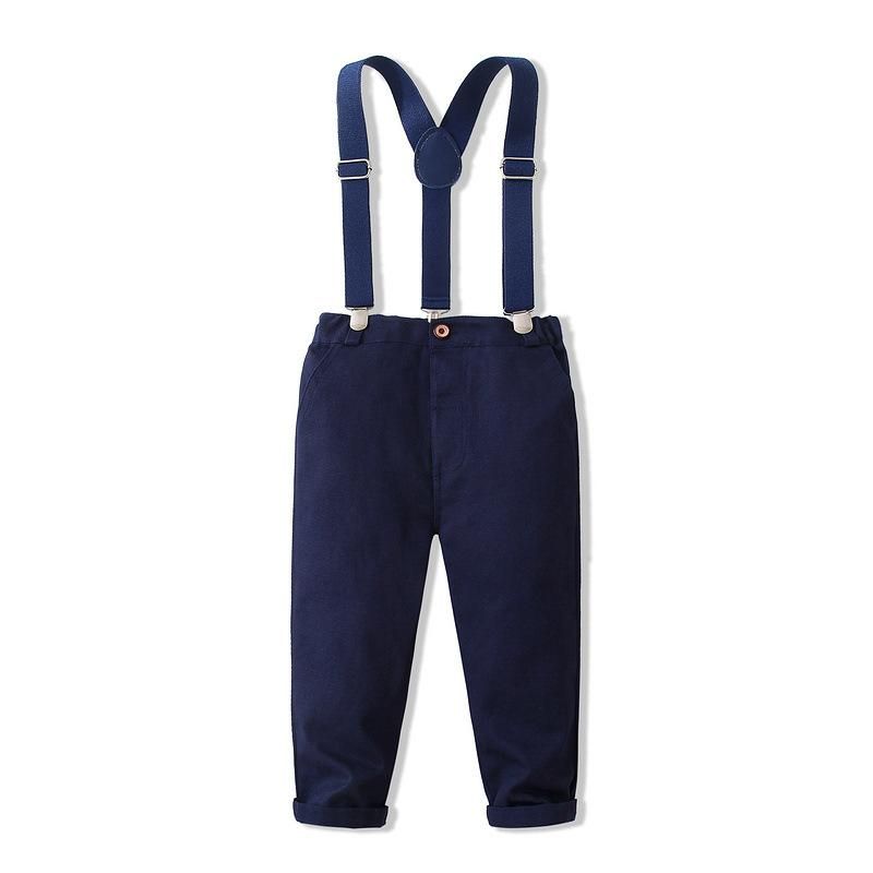 Shirt And Trouser With Suspender Two Piece For Boys