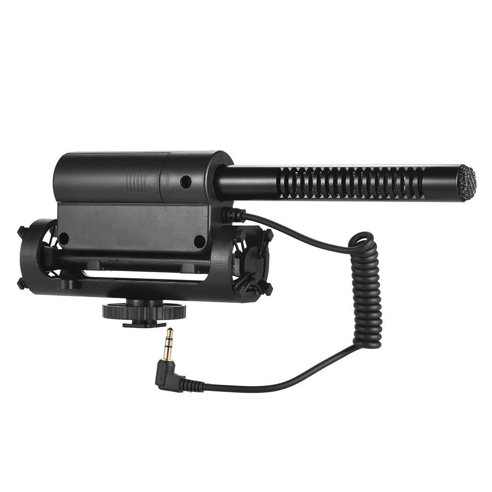 Recording Condenser Microphone Photography Interview Cardioid Directional Video Microphone for Canon Nikon Sony DSLR ILDC Cameras with 3.5mm MIC Socket
