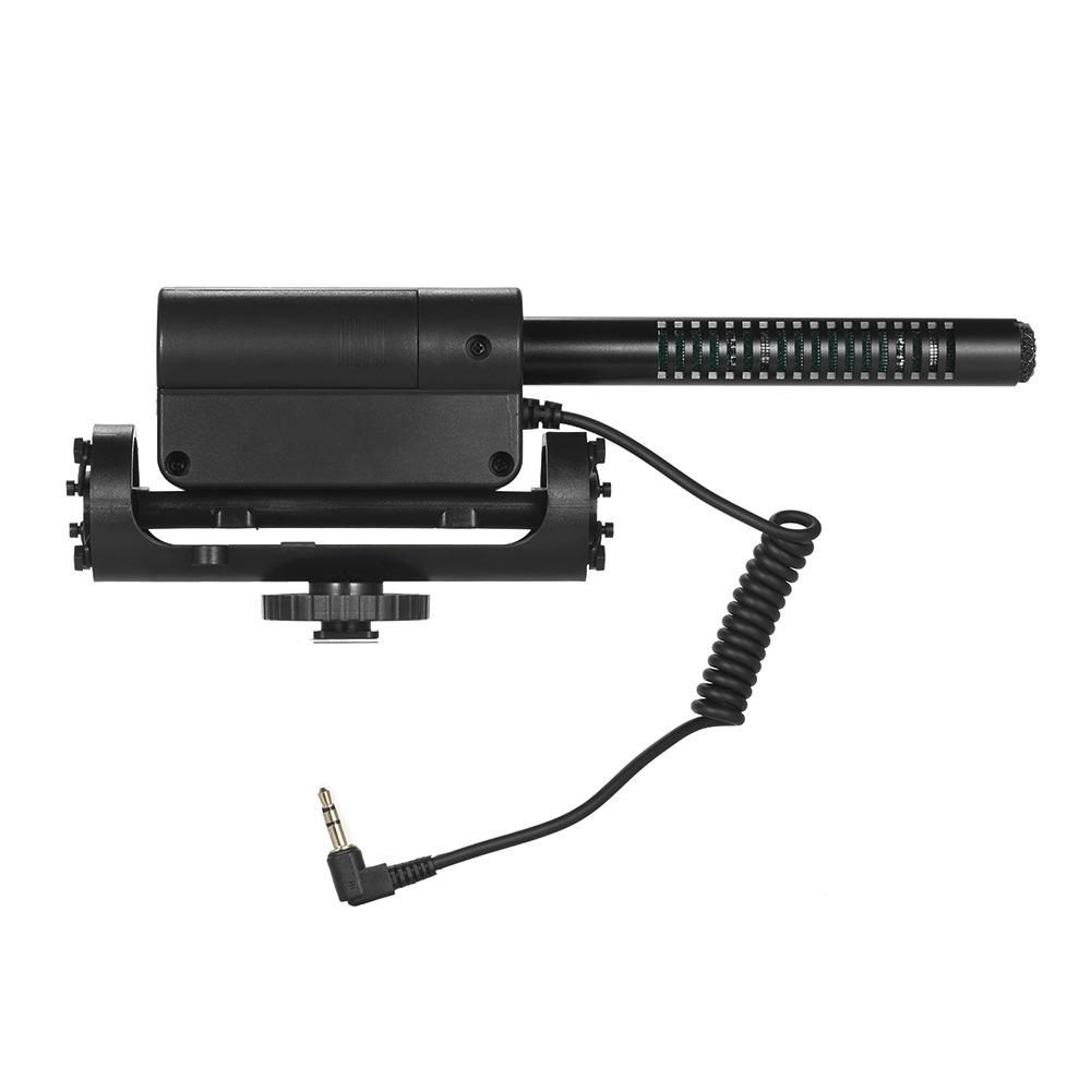 Recording Condenser Microphone Photography Interview Cardioid Directional Video Microphone for Canon Nikon Sony DSLR ILDC Cameras with 3.5mm MIC Socket