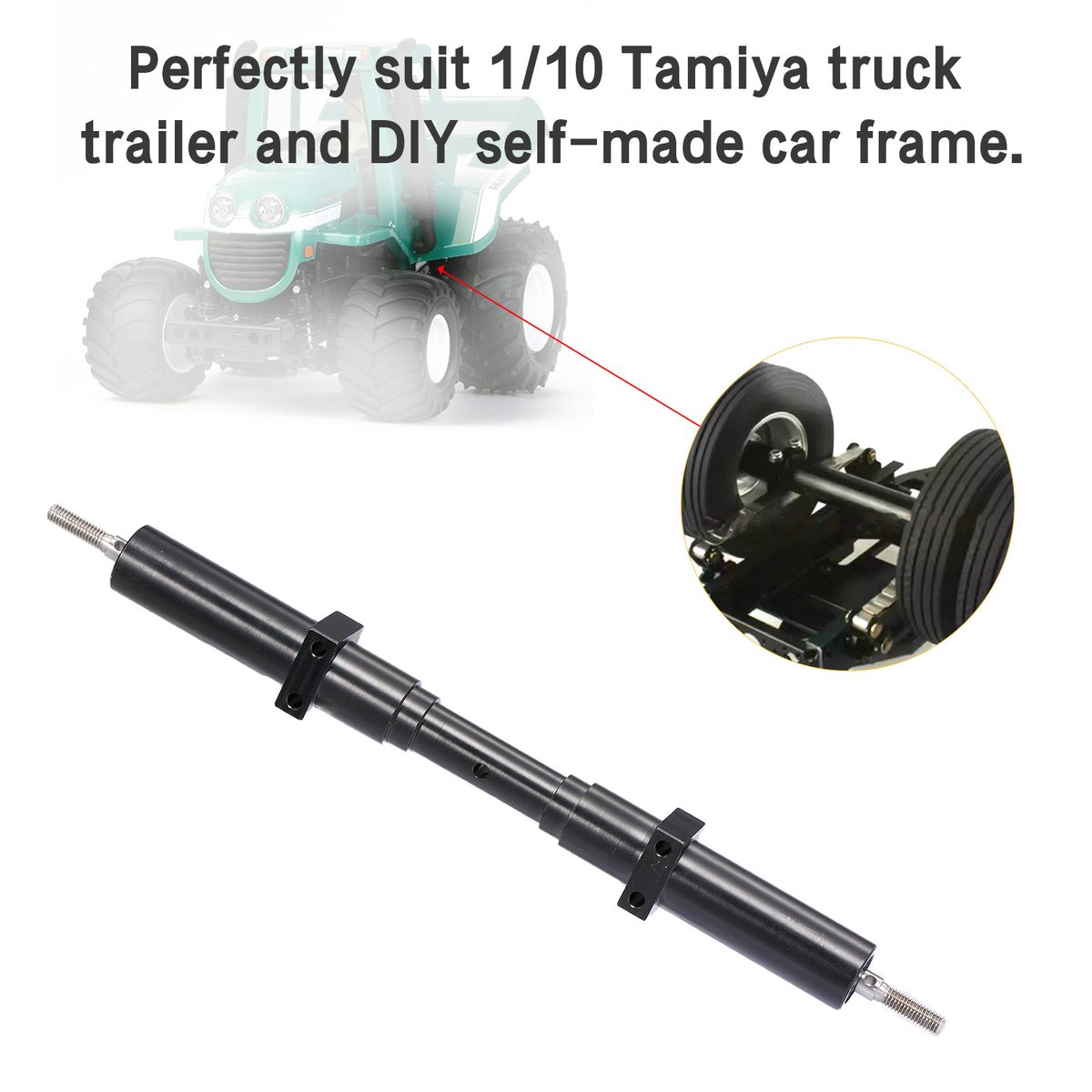For Tamiya 1/10 RC Tractor Truck Trailer 167mm Rear Wheel