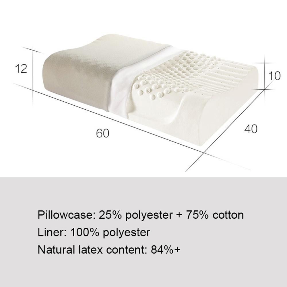 Orthopedic Pillow Massage Latex Pillow for Sleeping Neck Pain Relief Cervical Bed Pillow