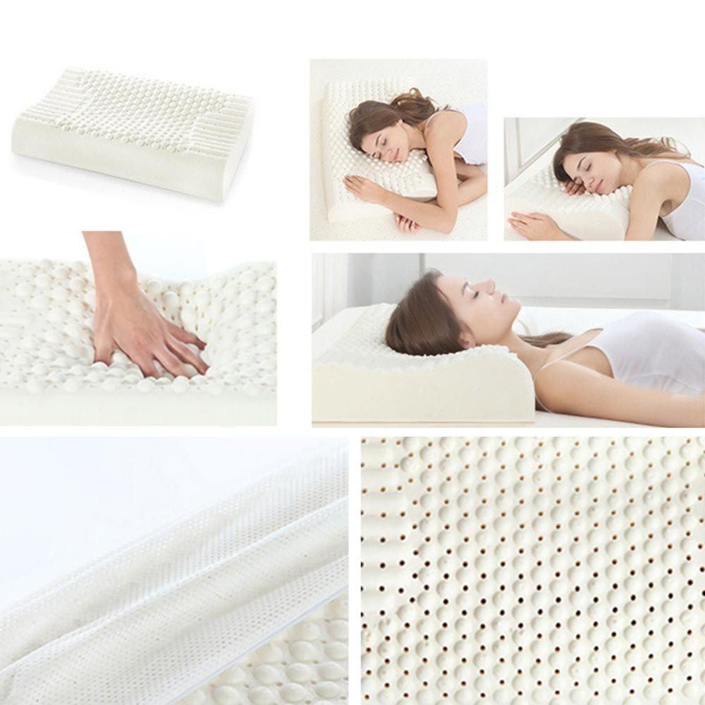 Orthopedic Pillow Massage Latex Pillow for Sleeping Neck Pain Relief Cervical Bed Pillow