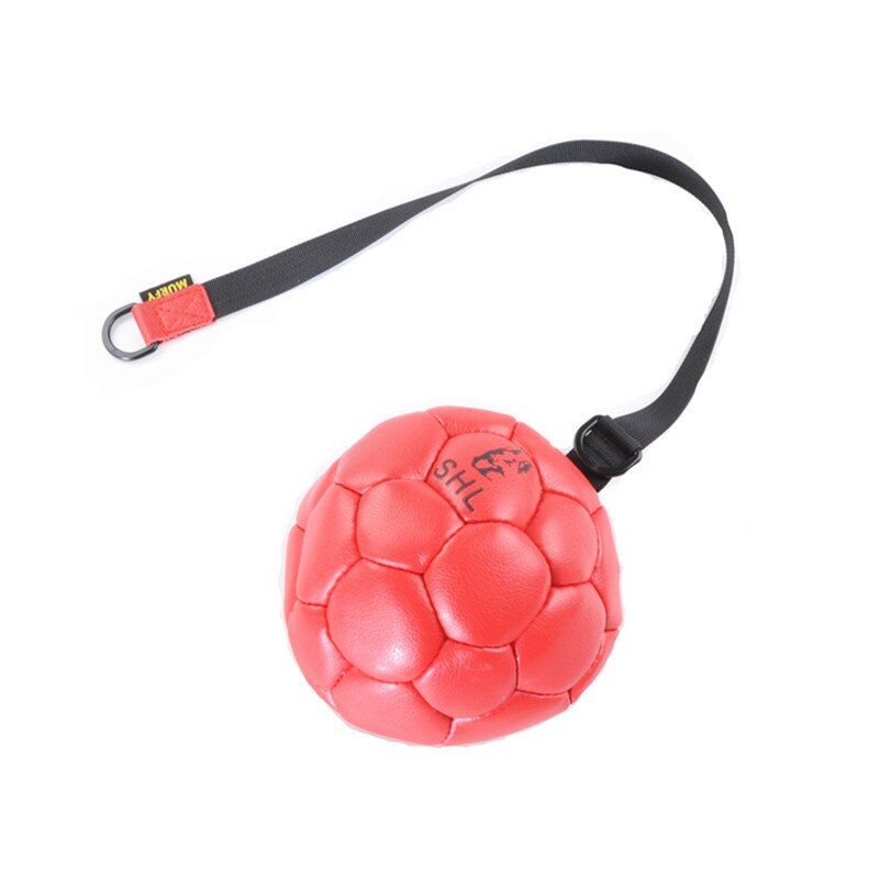 Luxurious Geniune Leather High Quality Large Dog Ball Pet Dog Training Chew Play Fetch Bite Toy