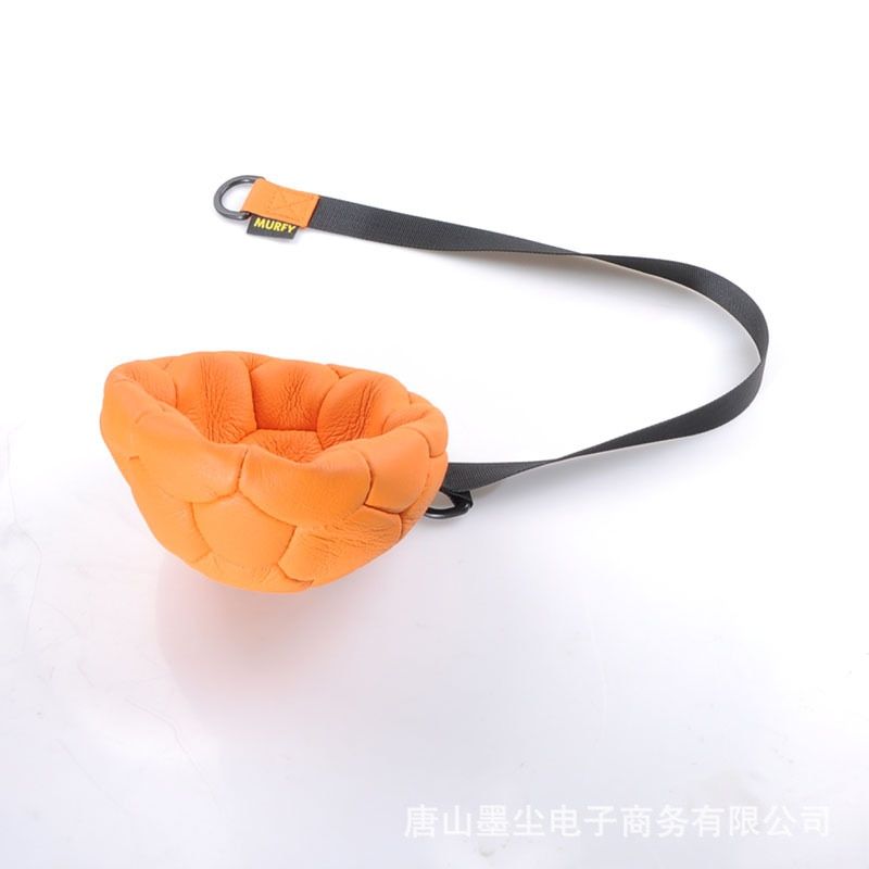 Luxurious Geniune Leather High Quality Large Dog Ball Pet Dog Training Chew Play Fetch Bite Toy