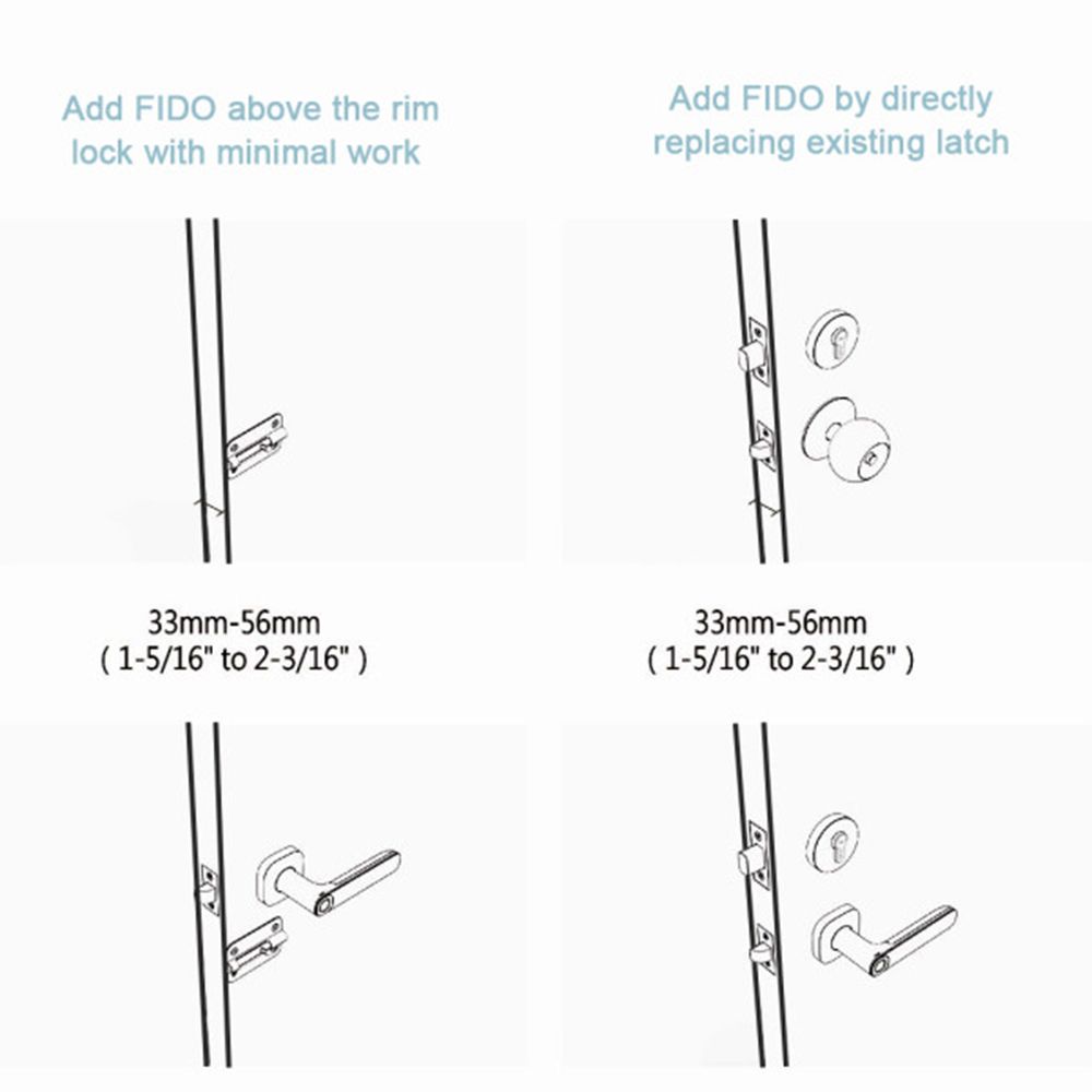 Smart Fingerprint Handle Lock Electric Door Lock Cordless