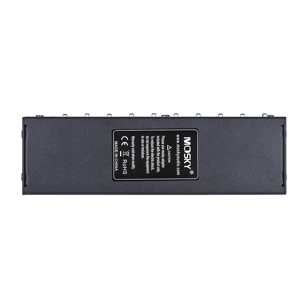 MOSKYAudio Mini Power Supply Station 10 Isolated DC Outputs for 9V 12V 18V Guitar Effect with Power Cables