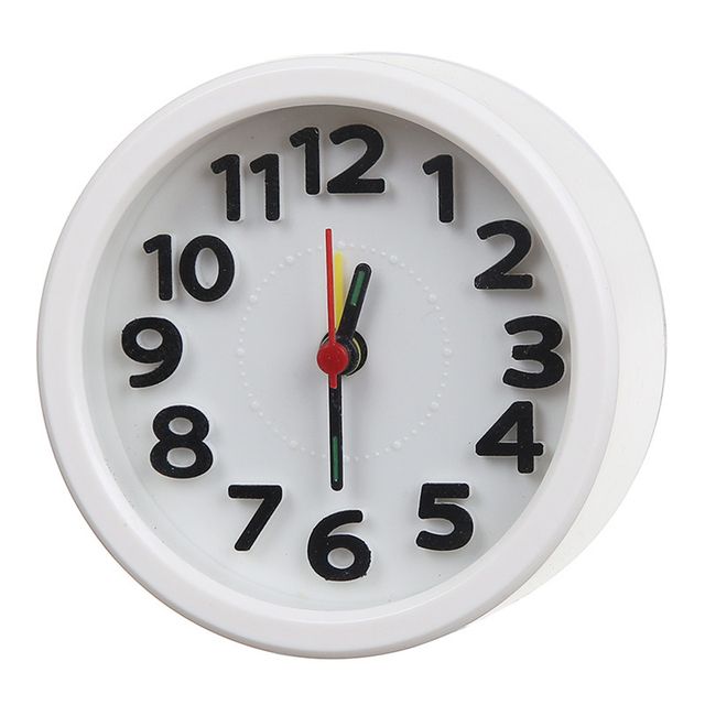 Square Round Wake Up Table Clock Battery Alarm Clock