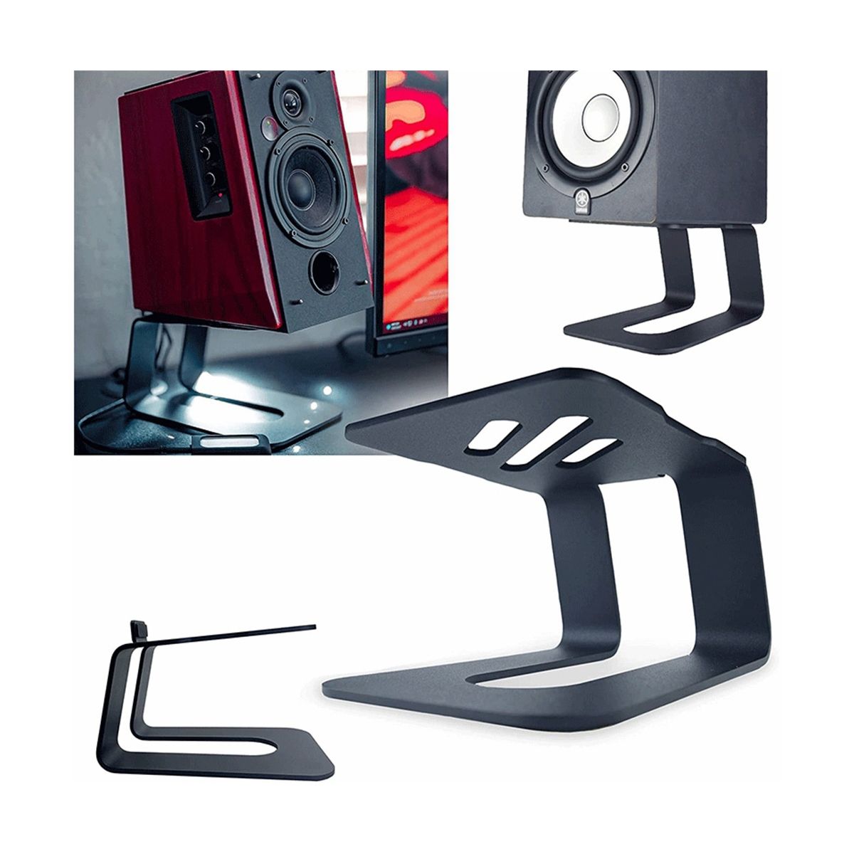 Desktop Speaker Stand Tabletop Stand Metal Bracket Holder