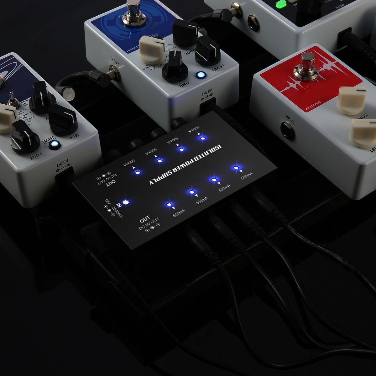 Compact Size Guitar Effect Power Supply 8 Isolated DC Outputs for 9V/18V Guitar Effects