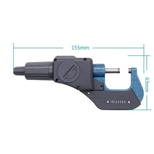 0-25mm Digital Outside Micrometer Digit Counter Carbide Tips