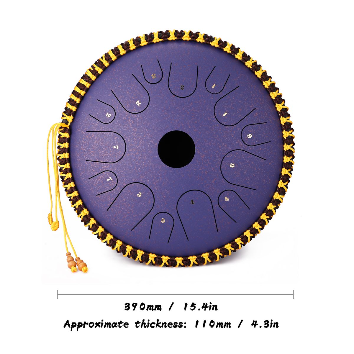 14 Inch 14-Tone Carbon Steel Tongue Drum Hand Pan Drums With
