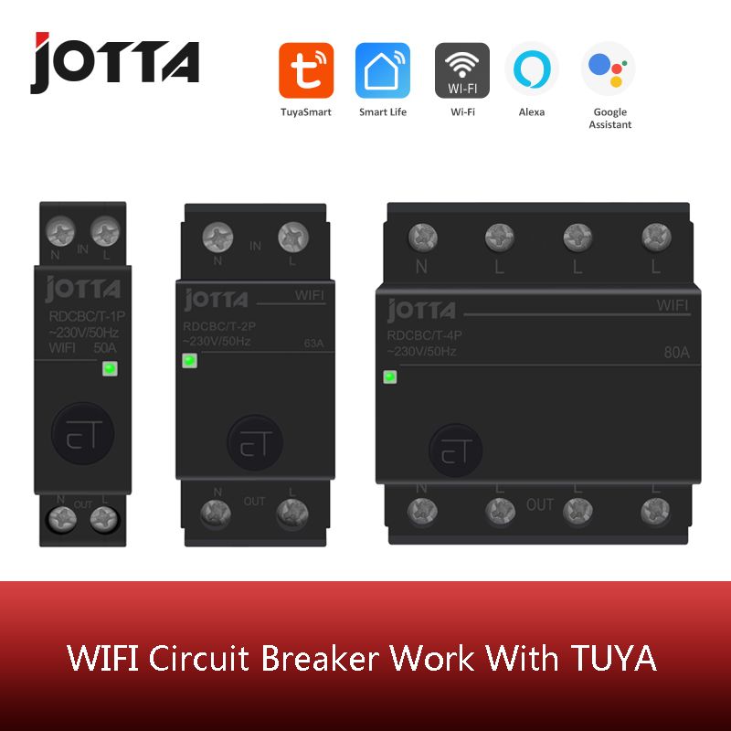 1P 2P 4P 50A 63A 80A 100A Din Rail WIFI Circuit Breaker