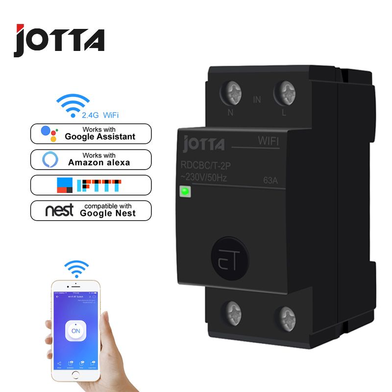 1P 2P 4P 50A 63A 80A 100A Din Rail WIFI Circuit Breaker
