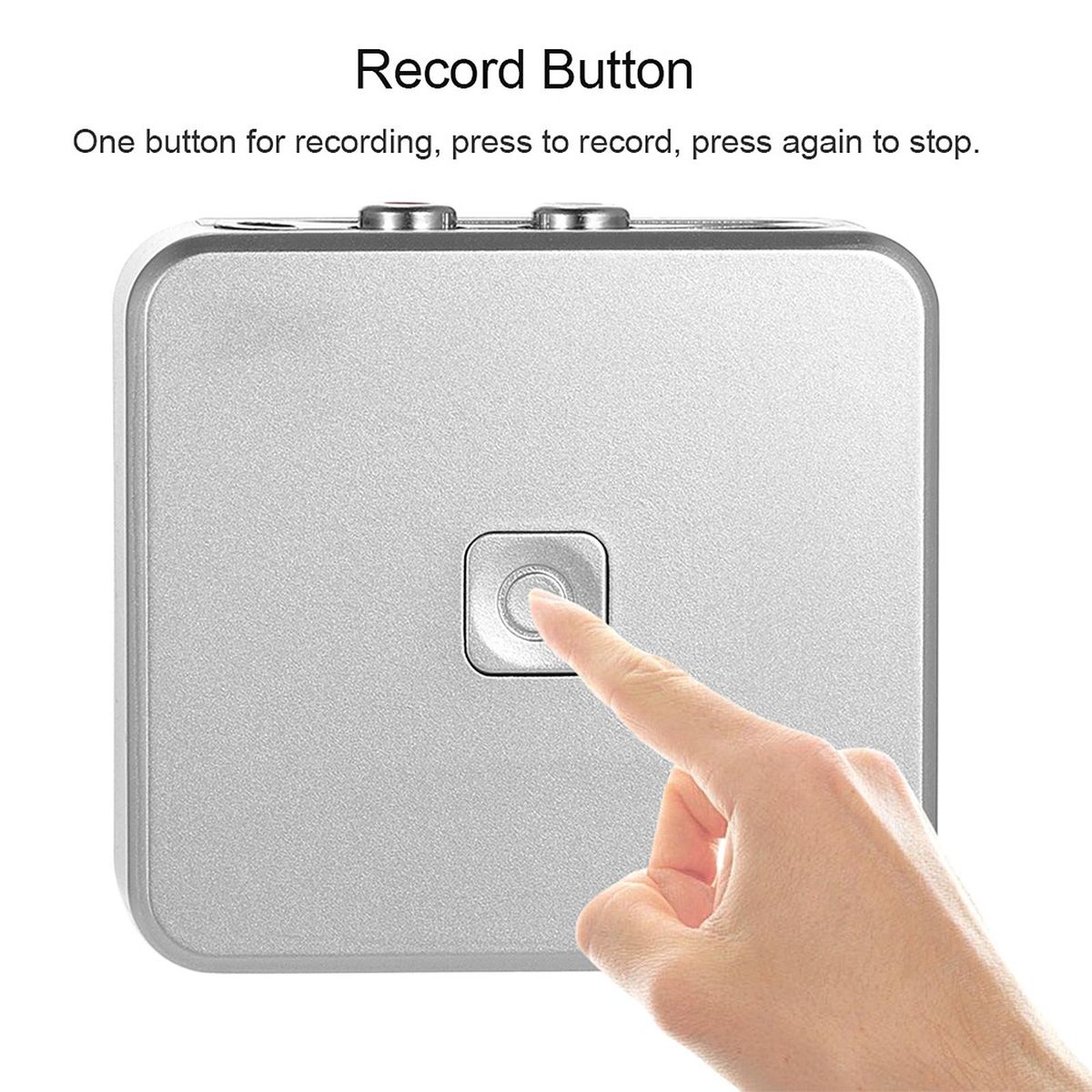 Audio Capture Recorder Music Digitizer with 3.5mm & RCA IN Ports Save into SD Card USB Disk as MP3 File with Remote Controller EU Plug