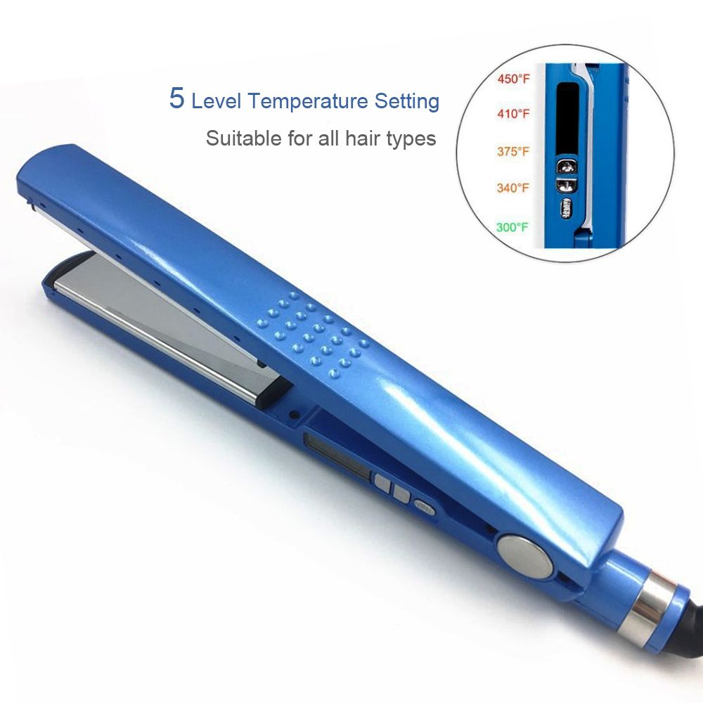 Professional Hair Straigthener Curler 450°F Nano-titaniumn Flat  Hair Styling Tools Sets Hair Combs Straigthening S 3cm