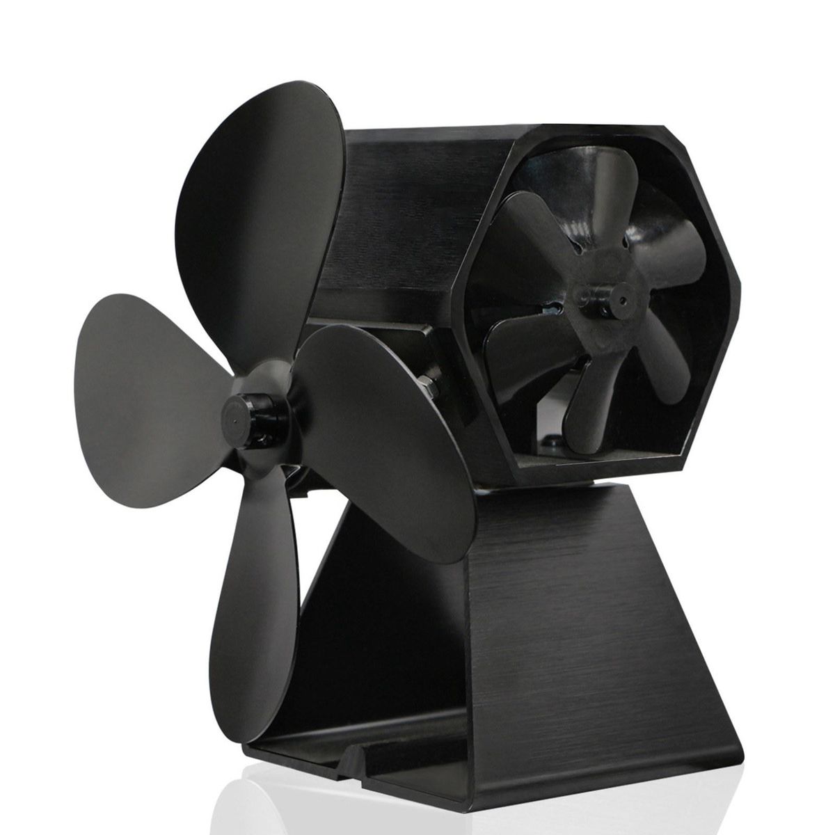Heat Powered Stove Fan 10 Blade Fireplace Fans Wood Log Burner Fan Silent Eco-friendly Heat Distribution
